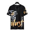 Summer Short-sleeved Not Hooded Black Casual Shorts Thin Sports Suit Fat Round Neck Plus Size