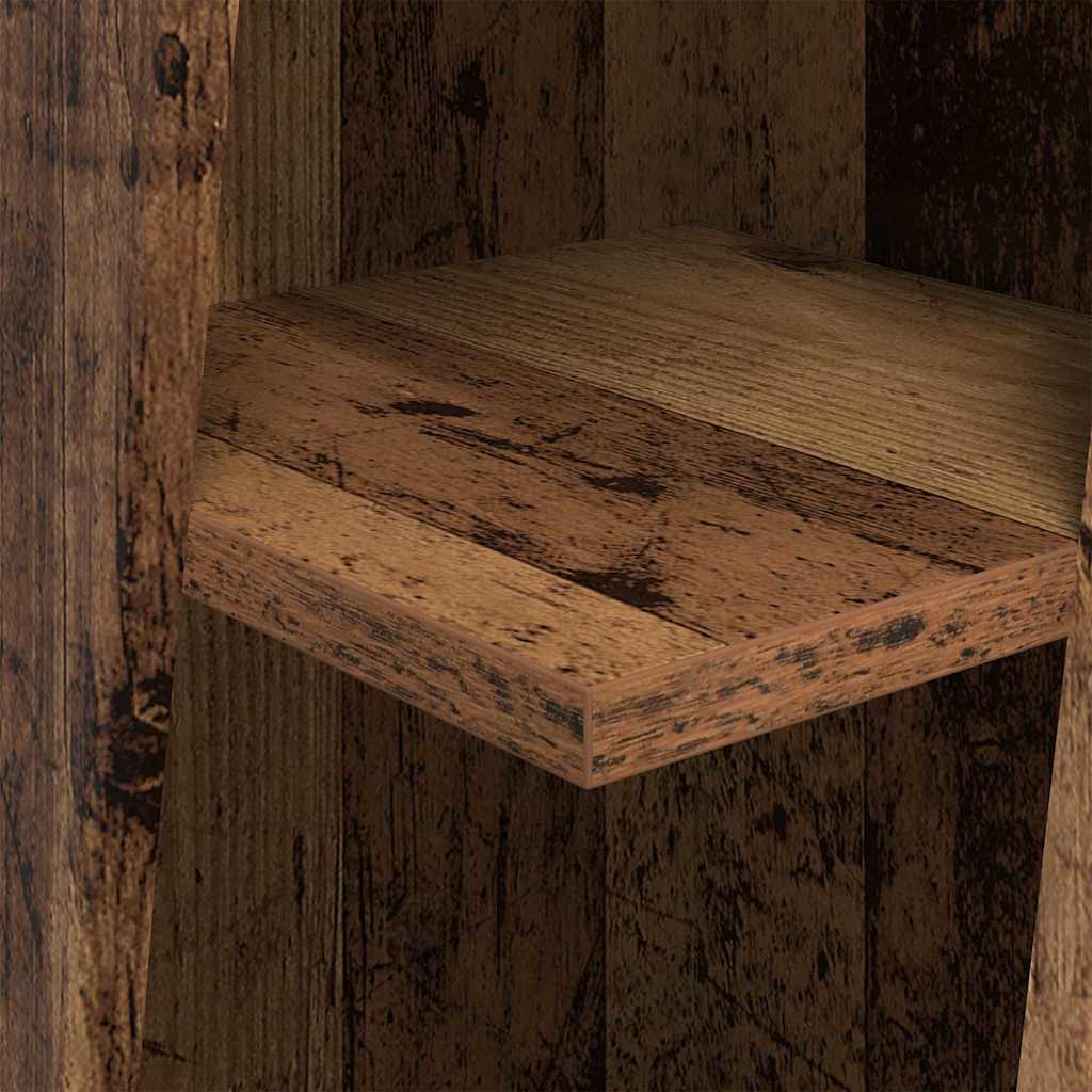 Corner Cabinet Reclaimed Wood Look 27.5 x 27 x 102 cm Particleboard