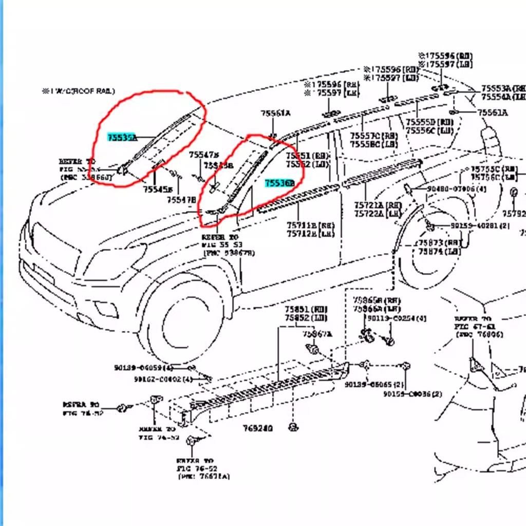 for Toyota Prado 2010-2023 2700 front windshield pressure strip, domineering 4000 glass water flow sealing strip