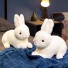 Simulation Rabbit Plush Toy Cute Furry Easter Bunny Kawaii Realistic Animal Rabbit Model Props Birthday Gift Home Decoration