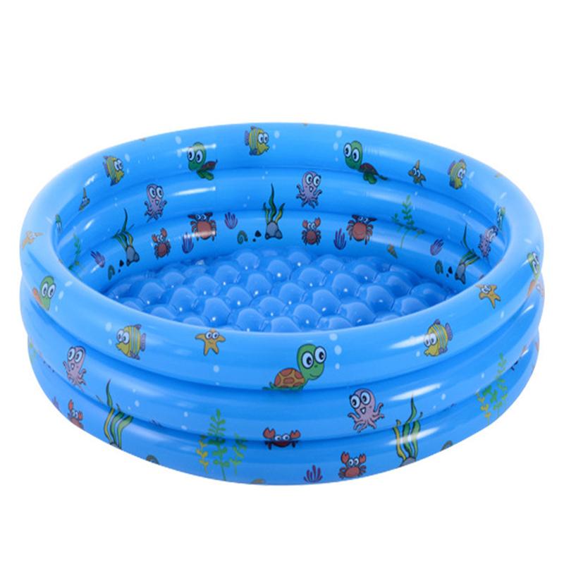 Baby Toddlers Round Inflatable Portable Swim Pool Children Soft Pump Cartoon Dinosaur Summer Beach Garden Outdoor Swimming Mat
