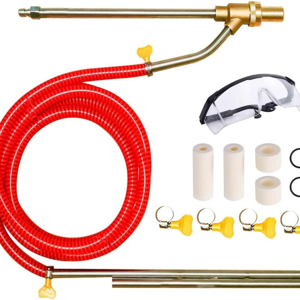 

RUMMA KIT High Pressure Sandblasting Pressure Washer 5000 PSL Sandblaster 1/4 Inch Quick Release Car Washing Machine Equipment Kit for Abrasive