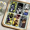 Soft Phone Case For Samsung A17 A37 A57 A16 A36 A56 A15 A35 A55 Blue L-Lock Bachira Meguru A14 A34 A54 A13 A33 A53 A27 A26 A25 A