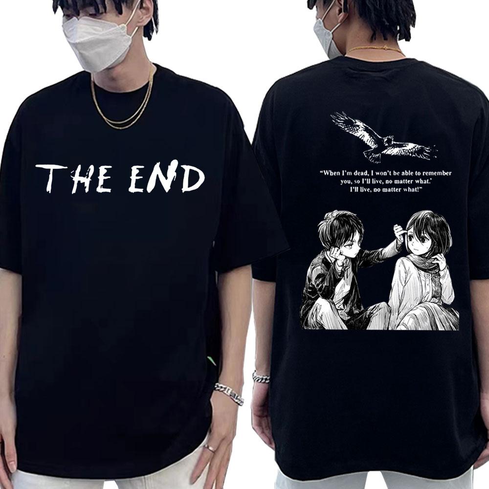 Anime Attack on Titan T-shirt Mikasa Ackerman Eren Jaeger Graphic T Shirts Summer Men Women Clo