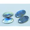43Cts. Natural Labradorite (22-25mm Each)  02Pcs Oval Cabochon Matched Pair SK-3118