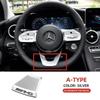 Hot W221 2025 For Mercedes-Benz For AMG Logo Steering Wheel Sticker Car Emblem Cover Interior Sticker Decal For AMG Mercedes Ben