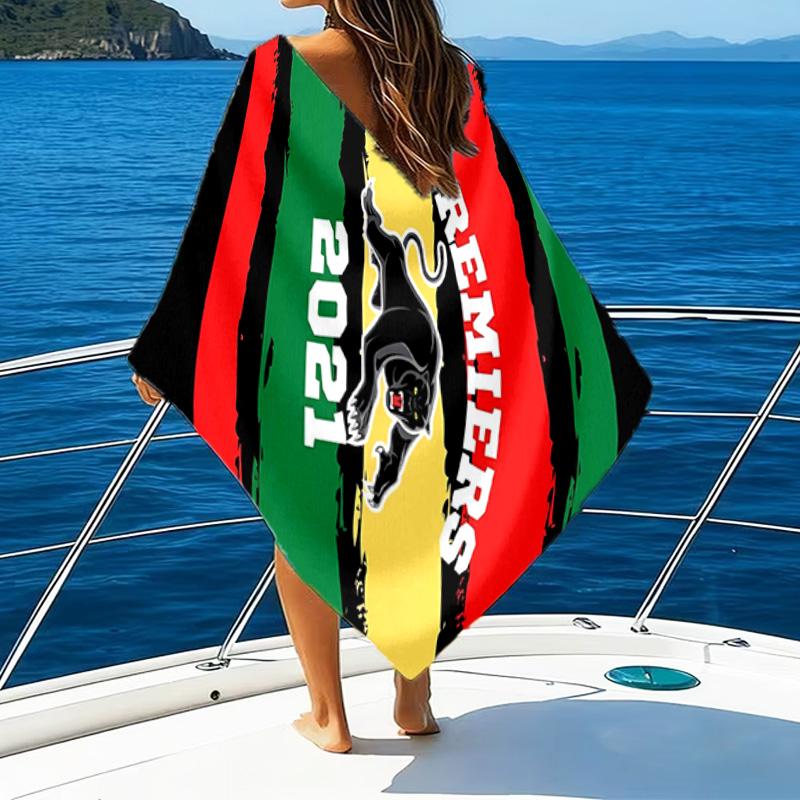 Panther Panthers Spirit Microfiber Beach Towel, Lightweight And Quick-Dry, for Summer Travel, Beach Essential, Swimming Pool Outdoor