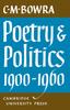 The Poetry and Politics 1900-1960 Book