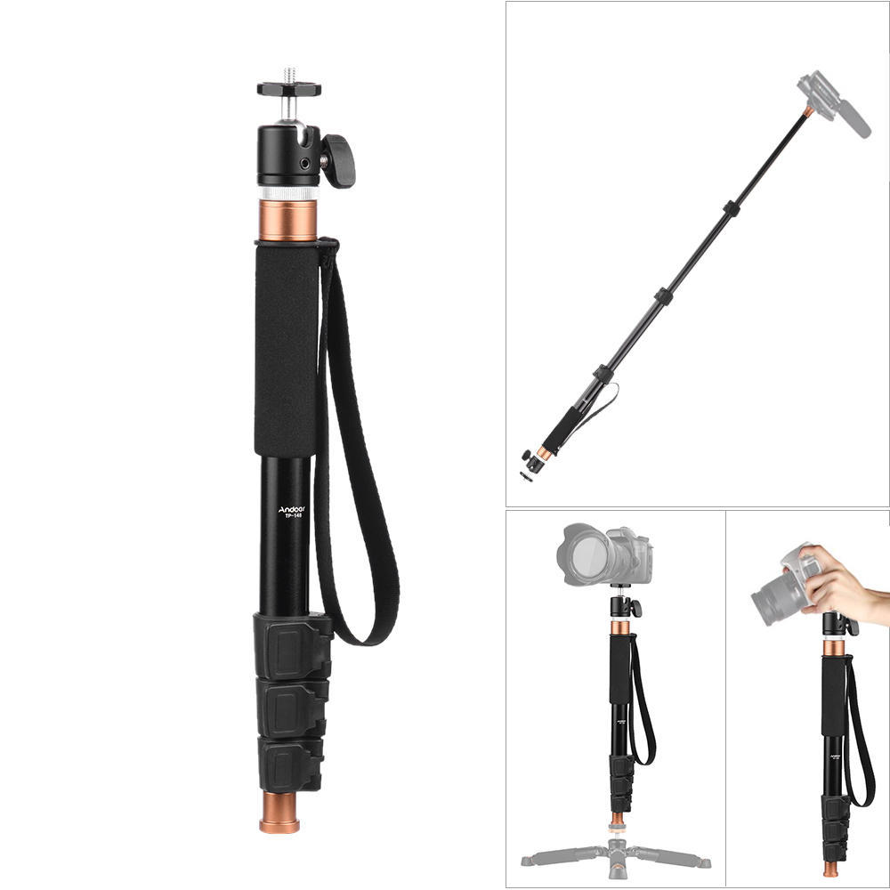 Andoer TP 148 94.6cm 37.2   Adjustable Lightweight Monopod Unipod Microphone Boom Pole Max. Load 5kg for Camera &