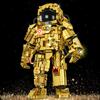 Technical City Space Astronaut Figures Model Building Blocks Exploring Gold Collection Edition Spaceman  Bricks Toys Kid Gift
