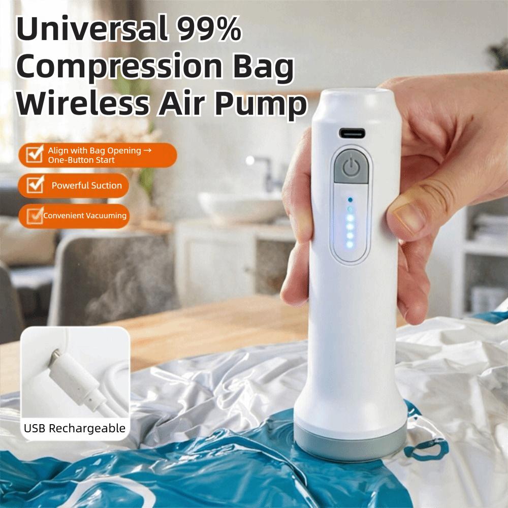 Rechargeable Compressed Bag Air Pump Portable Vacuum Bag Suction Pump Electric Vacuum Pump Travel