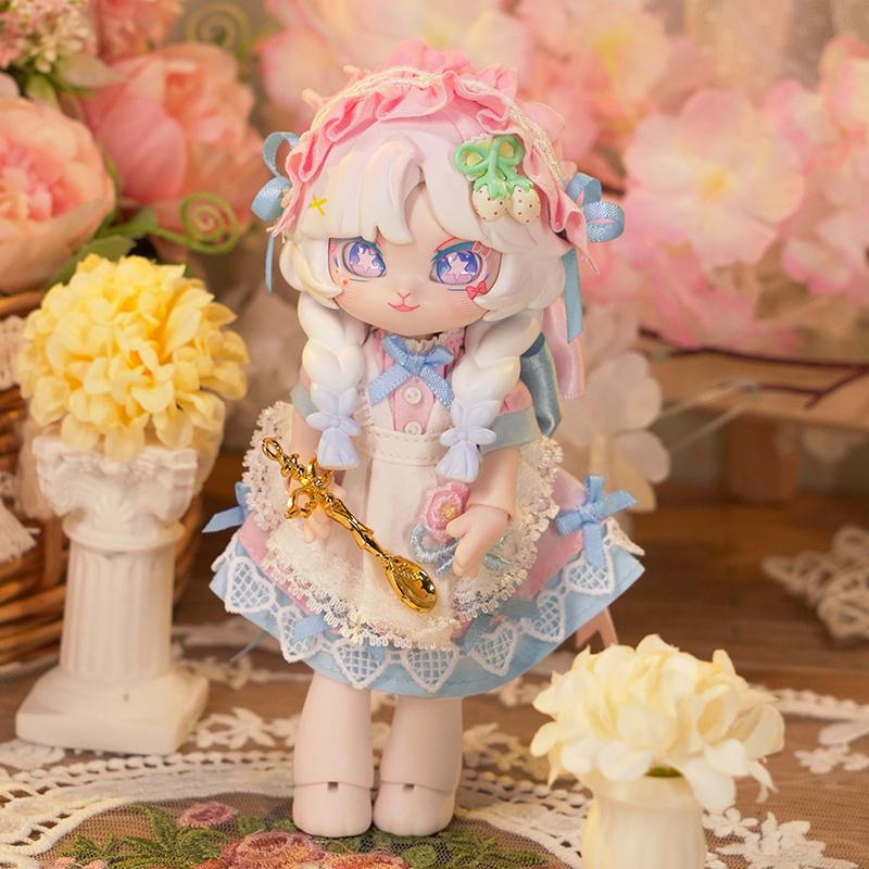 Come4free 12 Points Bjd Doll Clothing Series Doll Skirt Bjd Clothing Set Sweet And Cute Set Doll Accessories Dress Bonnie Rabbit