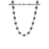 Collana Blu Occhio di Allah Turco da Donna Moda Colore Oro Acciaio Inossidabile Collane Smalto Perline Gioielli Regalo