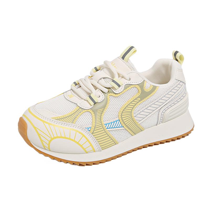 Suction film bottom dad shoes women's 2025 summer new platform-soled sports shoes women's versatile casual shoes mesh breathable women's shoes