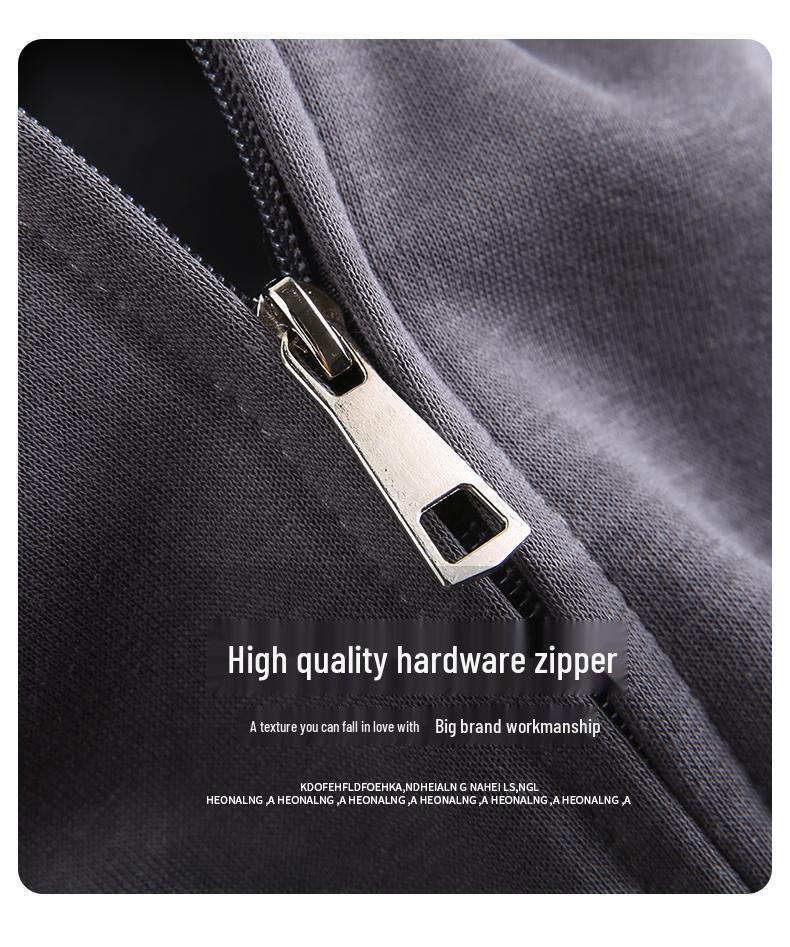 Women's Loose Fit Hooded Sweatshirt: Sporty Zipper Jacket, Long Sleeve, 2024 Autumn/Winter Collection, Customizable Hoodie.