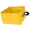 Collapsible Basin Leakage Proof Portable Folding Camping Bucket for Travel Hiking 13L Yellow 13L