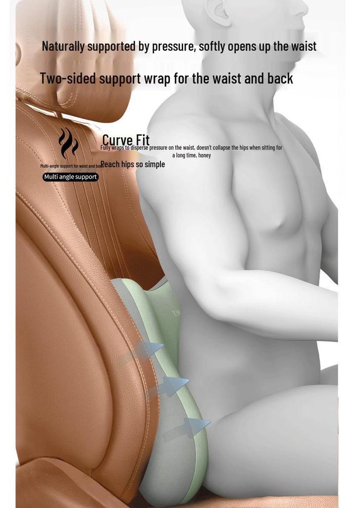Portable Lumbar Support Cushion for Office and Car