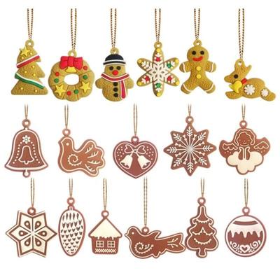 Weihnachten Zuhause Party Dekoration Zubehör Windspiel Vogel Engel Schnee Anhänger Lebkuchen Weihnachtsbaum Anhänger Mode Accessoires