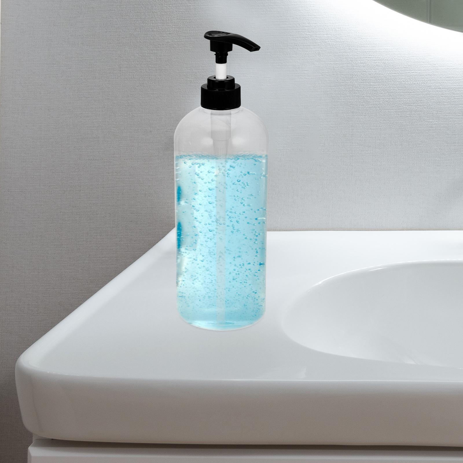 

2 Pcs Shampoo Bottle Foam Dispenser and Conditioner Bottles Press Pump Soap Hand Plastic Filling The Pet Clear