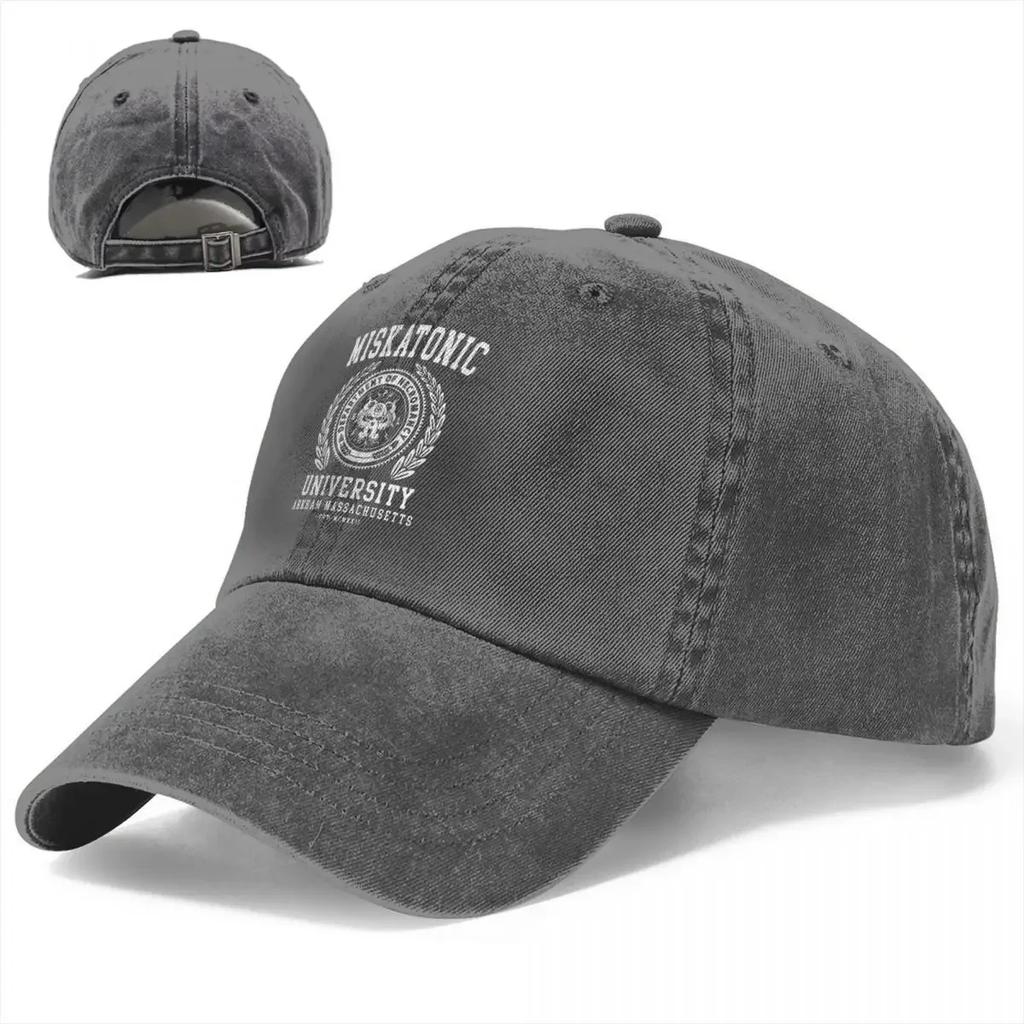 Papà Call of Cthulhu Lovecraft Università Miskatonic Coda di Cavallo Cappellino da Baseball Cappello Necronomicon Cappellino Denim da Esterno Cappelli