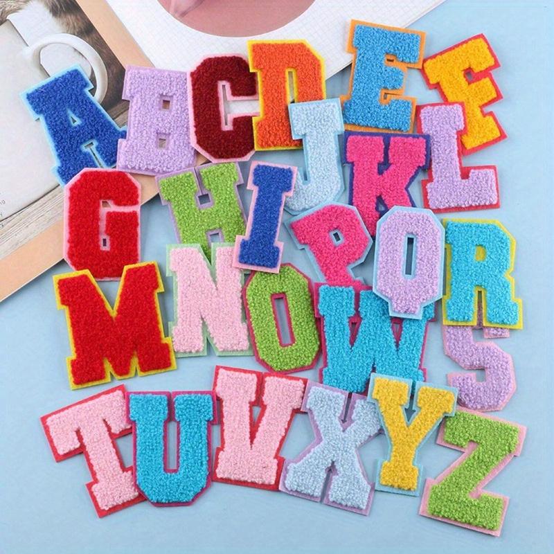 Fashion Colorful Letter Embroidered Patch, Heat Transfer Sew on Clothes Decorative Patch
