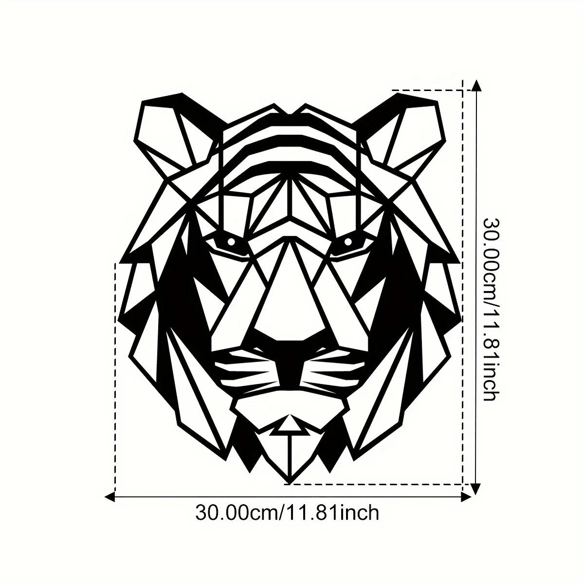 

Творческие поделки Tiger Iron для дома и улицы, внутреннее убранство, отличный выбор для гостиной и спальни, наружное настенное украшение светло-серый