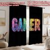 2D flat Photography Backdrop Photography Banner Colorful Gamer Letters 100% Polyester Festive Backdrops Use for Suitable for