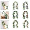 Floral Vines Greenery Garland Artificial Eucalyptus Flowers Wedding Party Table Decor for Arch Wall Fireplace Backdrop Ornament