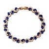 Eco-friendly Colorful Gemstone Howlite Women's Luxury Alloy Bracelet