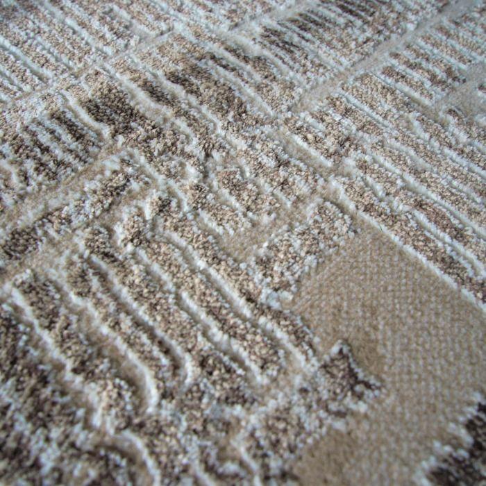Vintage Living Room Rug Kapla Pattern Beige 120x170