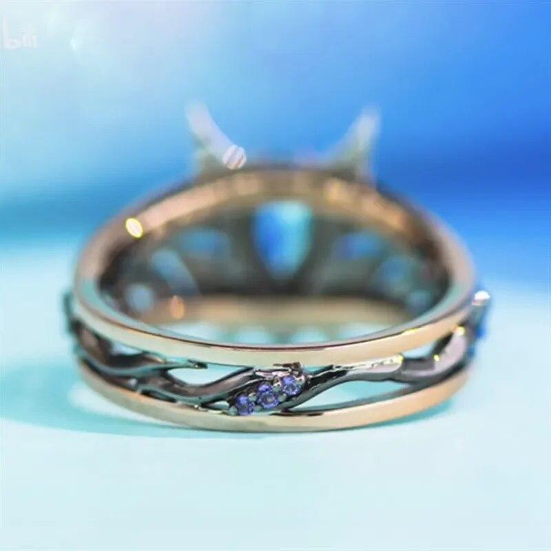 Game Genshin Impact Xiao Cosplay Ring Bane of All Evil Yaksha's Mask Unisex Design Rings Accessories Jewelry Gifts