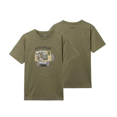 Graphic XS [Shimano] Schnelltrocknendes T-Shirt, Khaki, SH-005W