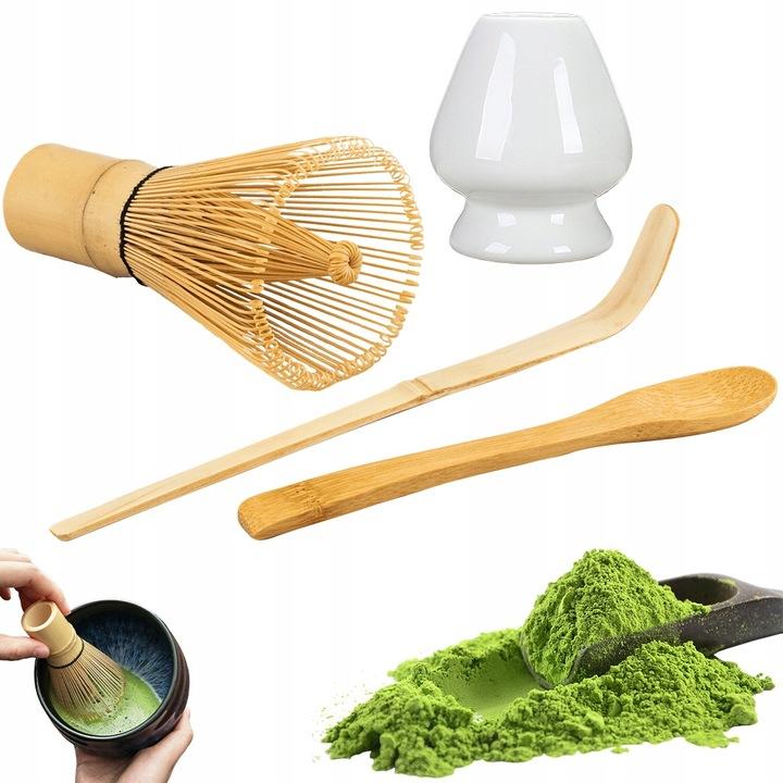 Matcha-Tee-Set, Matcha-Besen-Set, Mit 4-in-1-Schneebesen Keramik