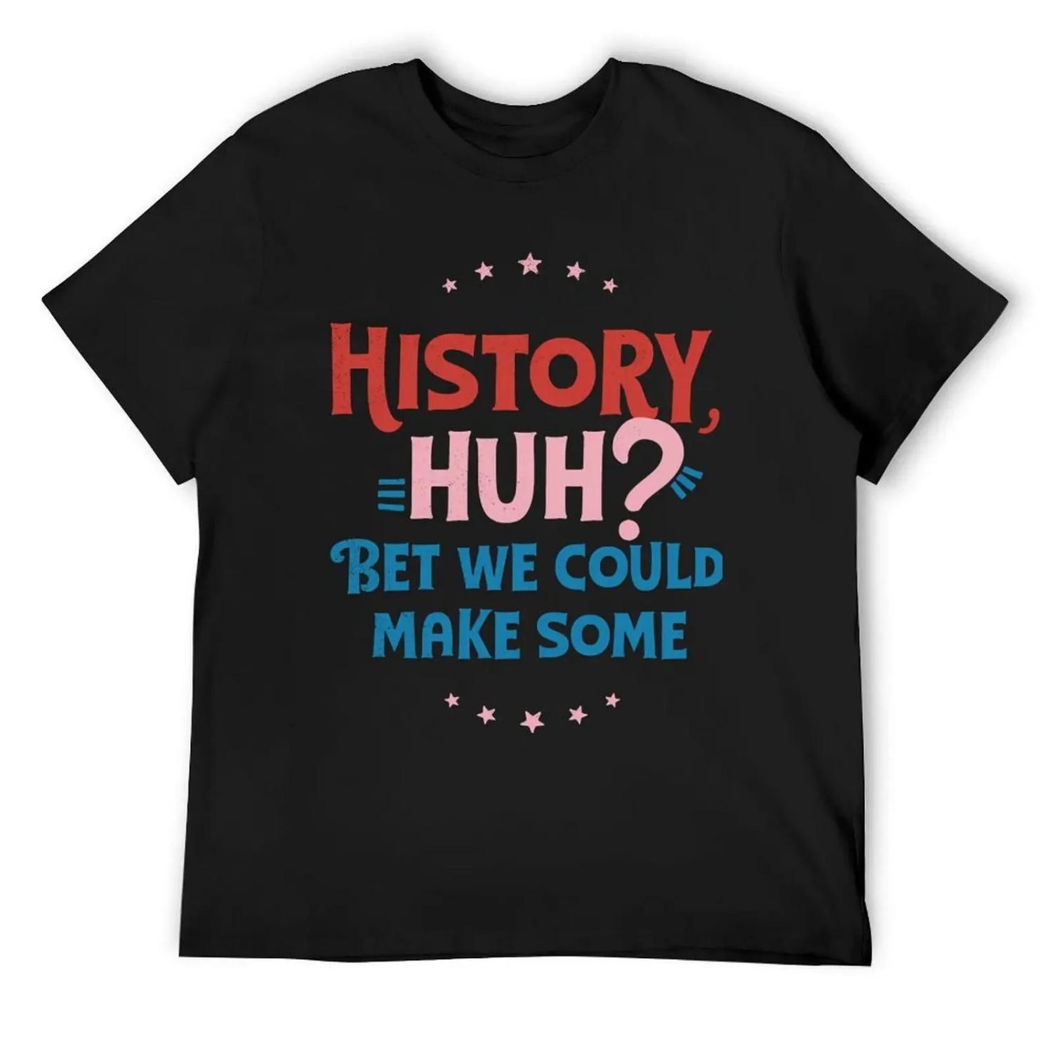 History Huh_ Red White and Royal Blue T-Shirt cheap stuff anime clothes anime figures mens fashion S чёрный