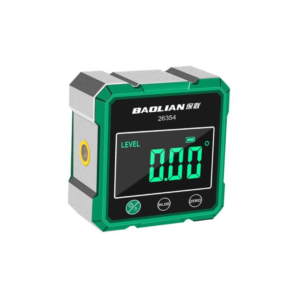 Multifunctional Laser Inclinometer Four Sided Magnetic Rechargeable Digital Inclinometer High Accuracy 360-degree Measurement
