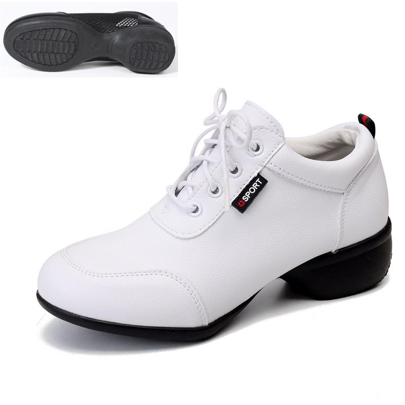 New Mesh Square Dance Shoes For Women Breathable Modern Dancing Shoes Anti Slip Warm Height Increasing Jazz Commuting Shoes