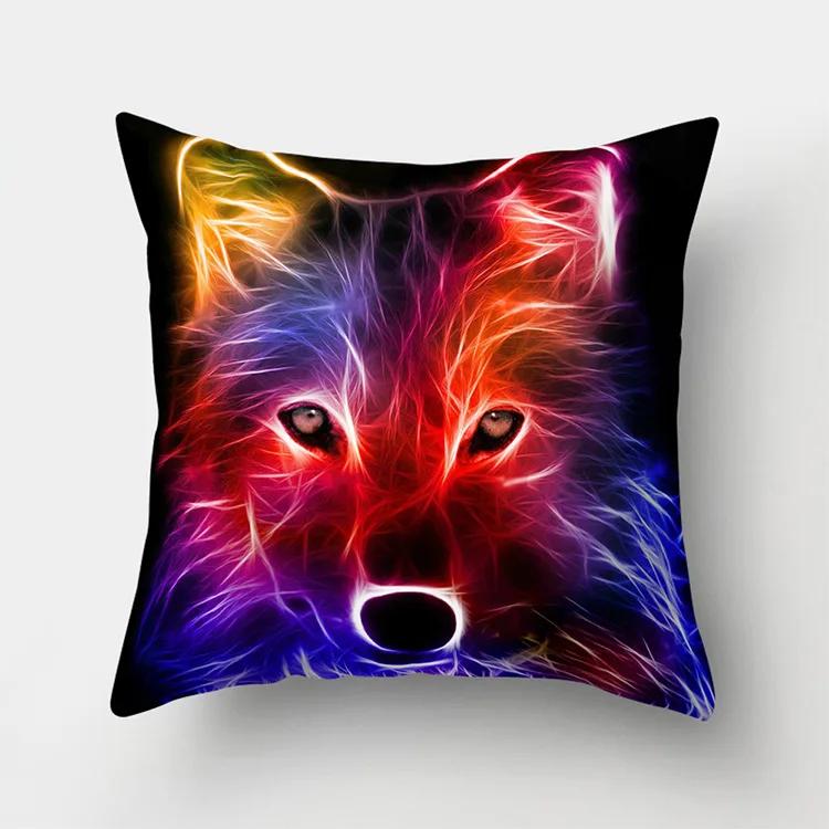 Colorful Rainbow Soft Cushion Cover Decorative Sofa Pillow Cover Home Pillowcase Cushion Cover x