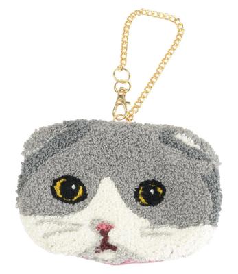 Friends Hill Ouaf Ouaf & Miaou Marché Sagara Embroidered Pouch, Skocattoo, 912106