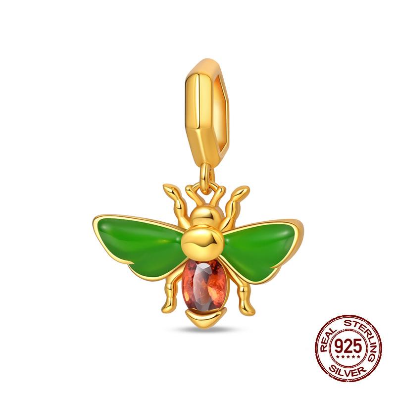 Autumn Charms Copper Brown Squirrel Pumpkin Bees Charms Beads Fit 3Mmoriginal Bracelets Diy Jewelry Warm Gifts