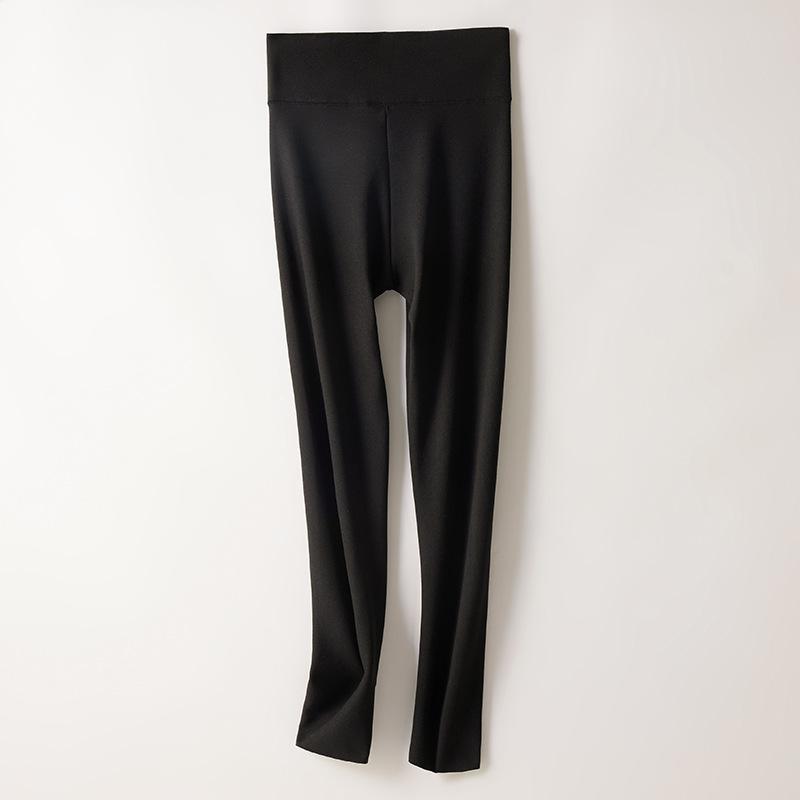Women's Plus Size High Waist Polar Fleece Seamless Long Johns Inner Wear Winter Fleece Lined Thickened Thermal Pants Cotton Blend Base Layer Leggings