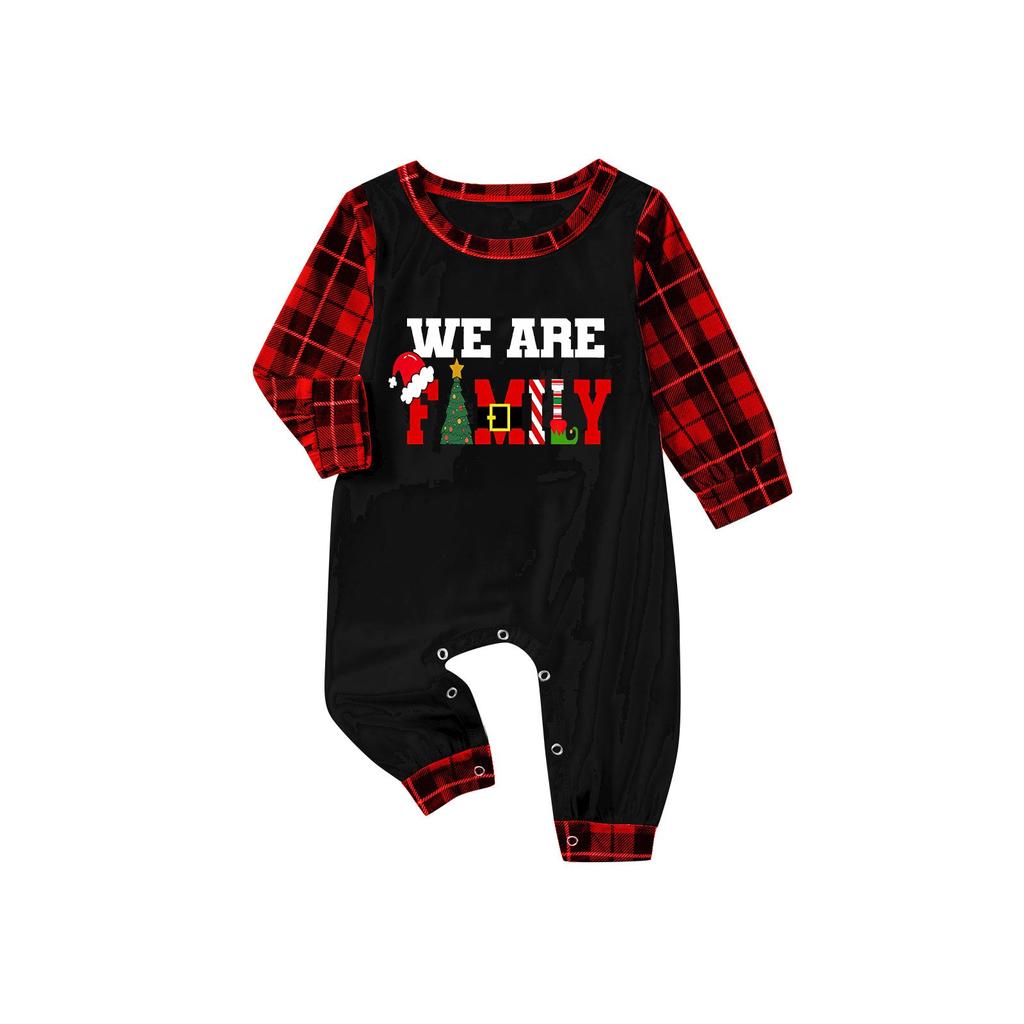 Christmas Prints Family Matching Long Sleeve Tops+Pants Set Family Matching Sets