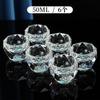 Tea Set Master Cup, Crystal Glass, Gold Leaf Tea Bowl, High-End Tea Brewing Cup, Kung Fu Cup, Household Use