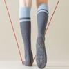 Color Matching Yoga Calf Socks Professional Non-Slip Pilates Pressure Sports Socks Children'S Fitness Dance Stockings