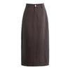 Gonna midi snellente Yi Fei da donna in Tencel e Lino, Estate 2026