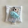 Korean Plush Fish Magnetic Stand iPhone Case for 14/15/16ProMax/17