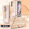 Galaxy Z Fold5 Protective Case With Magnetic Hinge Shockproof Transparent PCMetal Full Cover Foldable Phone