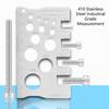 Screw Size Chart Stainless Steel Screw Gauge with Clear Scale for Precise Thread Pitches and Diameter Reading
