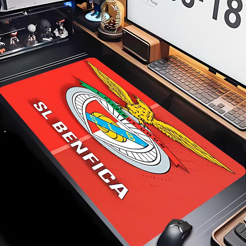 Sport Lisboa e Benfica Theme Premium Non-slip Mouse Pad with Stitched Edges,Durable Rubber Material,for Desktop & Gaming Great Gifts