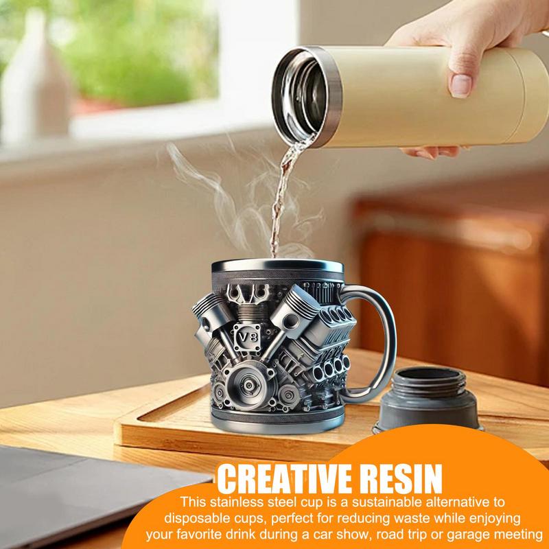 Coffee Mug Cool Beverage Mug Funny Stein Drinkware Portable Home Aesthetic Decoration for Household Kitchen Living Room