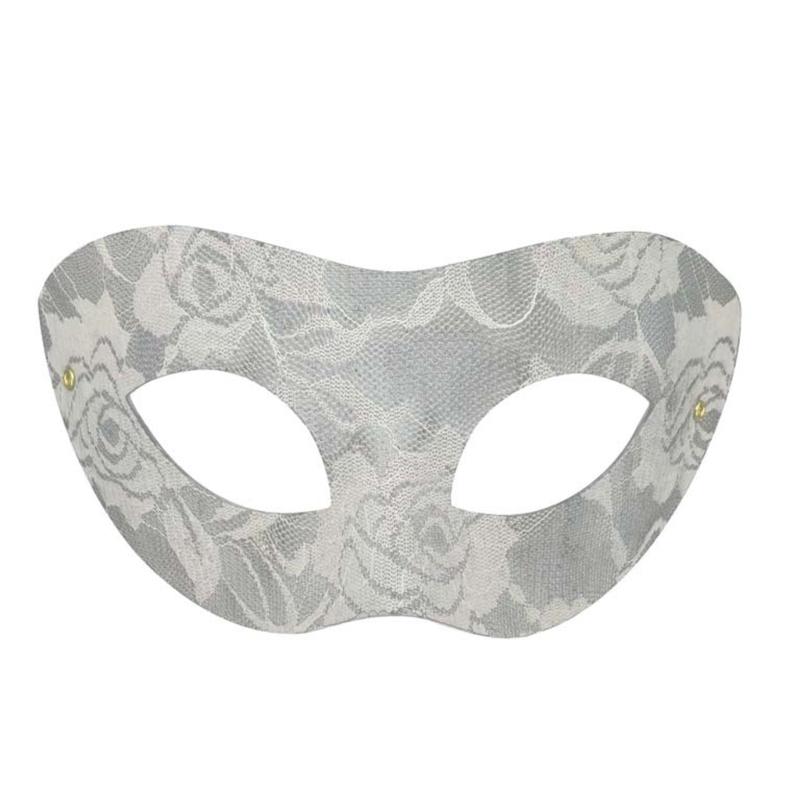 Masquerades Mask Venetians Party Mask Halloween Costume Mask Mardi Gras Mask Women Men Lace Half Face Mask Eye Mask белый